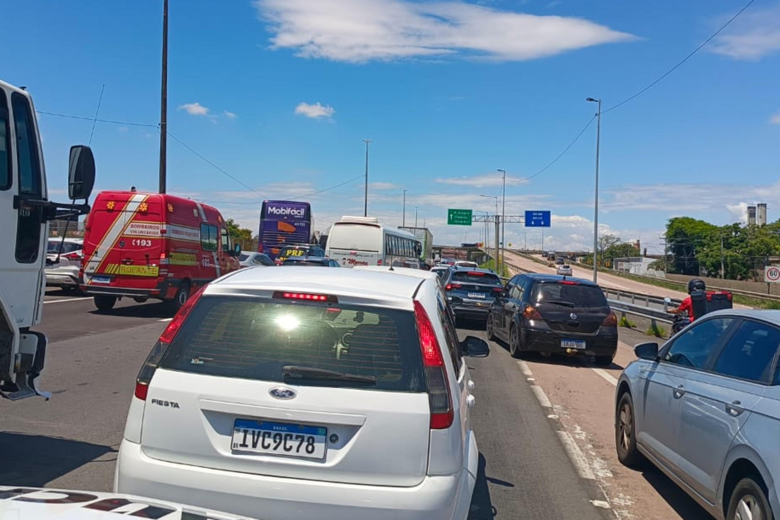 Obras na Castello Branco congestionam chegada a Porto Alegre nesta ter&ccedil;a-feira
