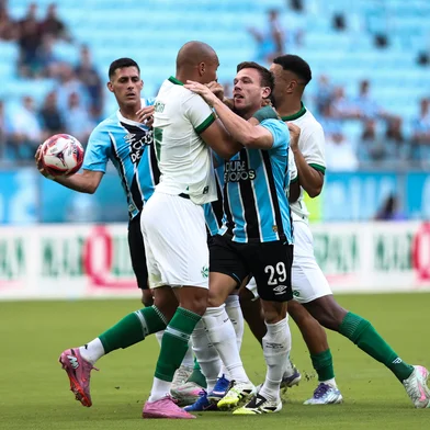 PORTO ALEGRE, RS, BRASIL, BRASIL, 31-01-2026: Campeonato Gaúcho 2026 - Partida entre Grêmio e Juventude no Estádio da Arena em Porto Alegre. Foto: Jonathan Heckler/Agência RBS<!-- NICAID(16215999) -->