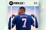 Kylian Mbappé, atacante do PSG, estrela da capa do FIFA 22.<!-- NICAID(14909509) -->