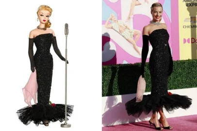 Os looks de Margot Robbie inspirados na Barbie <!-- NICAID(15479543) -->