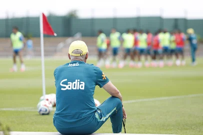 Rafael Ribeiro / CBF,Divulgação Treino da Seleção Brasileira no CT Columbia Park, em Morristow, na Nova Jersey (EUA). Na foto, o técnico Carlo Ancelotti.<!-- NICAID(16305299) -->