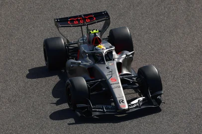 Gabriel Bortoleto em ação com a Audi na Fórmula 1<!-- NICAID(16222981) -->