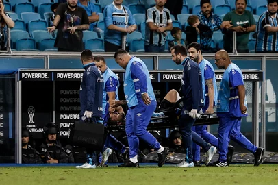 13.04.25, Porto Alegre, RS, Brasil: Sudamericana Grêmio x Godoy Cruz: Fotos: Duda Fortes/Agencia RBSIndexador: Andre Avila<!-- NICAID(16036310) -->