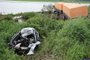 Colisão frontal envolvendo carreta e automóvel na BR-290, em Eldorado do Sul. Fotos: Ronaldo Bernardi/Agencia RBS<!-- NICAID(15600466) -->