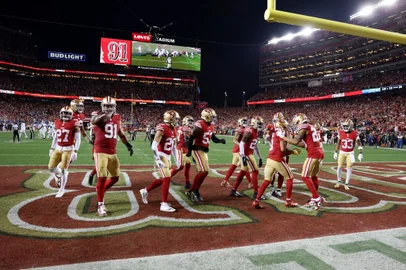 49ers chegaram ao Super Bowl LVIII após vencer a NFC contra os Lions.