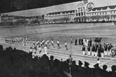 O primeiro estádio Ramiro Souto, em frente ao colégio Militar, na Redenção, em 1938<!-- NICAID(15374767) -->