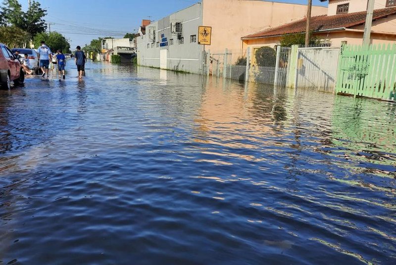 Inundação em Eldorado do Sul. - Foto: Laura Becker/Agência RBS<!-- NICAID(15604750) -->