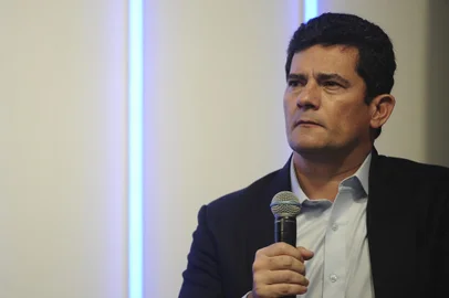 CAXIAS DO SUL, RS, BRASIL, 11/04/2022. Palestra do ex-magistrado Sergio Moro em reunião almoço na Câmara da Indústria, Comércio e Serviços (CIC) de Caxias do Sul. (Bruno Todeschini/Agência RBS)<!-- NICAID(15065695) -->