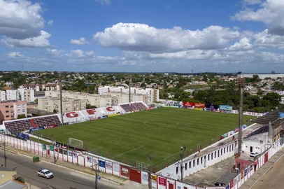Bagé, RS, Brasil - Especial Gauchão 2024. Na foto, o estádio Estrela D'Alva, do Guarany - Foto: Jefferson Botega/Agência RBS<!-- NICAID(15664291) -->