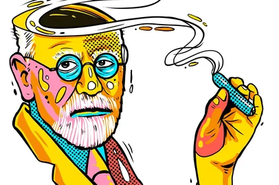 Ilustração de Segat para a crônica de Nivaldo Pereira