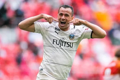Leandro Damião, atacante com passagem pelo Inter, hoje no Kawasaki Frontale, do Japão