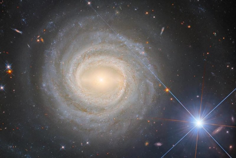 This image from the NASA/ESA Hubble Space Telescope features NGC 3783, a bright barred spiral galaxy about 130 million light-years from Earth that also lends its name to the eponymous NGC 3783 galaxy group. Like galaxy clusters, galaxy groups are aggregates of gravitationally bound galaxies. Galaxy groups, however, are less massive and contain fewer members than galaxy clusters do: whereas galaxy clusters can contain hundreds or even thousands of constituent galaxies, galaxy groups do not typically include more than 50. The Milky Way is actually part of a galaxy group, known as the Local Group, which also holds two other large galaxies (Andromeda and the Triangulum galaxy), as well as several dozen satellite and dwarf galaxies. The NGC 3783 galaxy group contains 47 galaxies. It also seems to be at a fairly early stage of its evolution, making it an interesting object to study. <!-- NICAID(15740006) -->