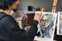 O Ilustrador Marcos Alexandre Farias participa da Feira Rabisca como expositor<!-- NICAID(16359482) -->