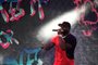 US rapper Curtis James Jackson III aka 50 Cent, performs on stage during the Iconica Sevilla Fest at the Plaza de Espana in Seville on Sptember 22, 2022. (Photo by CRISTINA QUICLER / AFP)Editoria: ACELocal: SevilleIndexador: CRISTINA QUICLERSecao: musicFonte: AFPFotógrafo: STR<!-- NICAID(15527501) -->