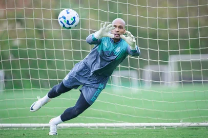 Treino do Juventude, com foco na Série A do Brasileirão. Na foto, o goleiro Marcão.<!-- NICAID(15994851) -->