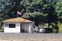 Posto policial onde casal brasileiro ficou detido, em Colônia Torín, perto de Caaguazú