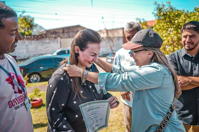 Porto Alegre, RS - 08/10/2022 - Nomeação dos Prefeitos de Praça no Eixo Baltazar. Local: Praça Povo Palestino. Fotos: Mateus Raugust/ PMPA<!-- NICAID(15239886) -->