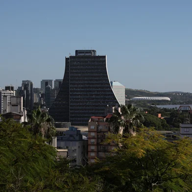 Porto Alegre, RS, Brasil - Uma visão da capital a partir de terraços (Rooftops). Na imagem vista do Terraço do Palácio Piratini.Indexador: jeff botega<!-- NICAID(15999582) -->