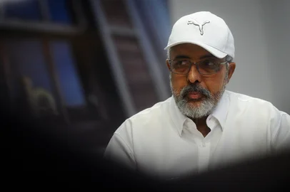 CAXIAS DO SUL, RS, BRASIL, 26/04/2024. O Senador Paulo Paim (PT-RS), esteve na redação do Jornal Pioneiro na tarde de sexta (26), onde concedeu entrevista. (Bruno Todeschini/Agência RBS)Indexador: BTK<!-- NICAID(15746232) -->