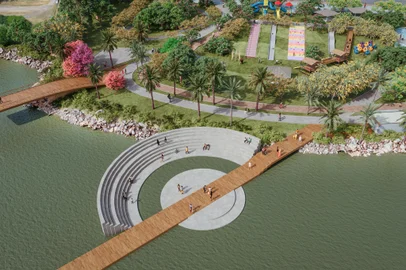 Como ficará a orla a ser revitalizada pela Multiplan em frente ao BarraShoppingSul<!-- NICAID(15901786) -->