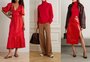 Formas para compor looks com vermelho, cor quente para o inverno 2023