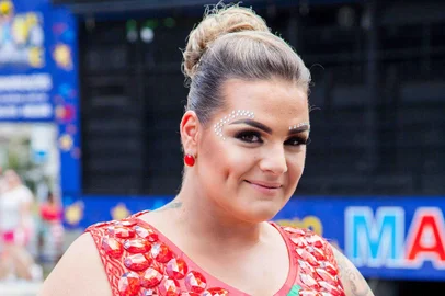 Cantora e diva, Bruna Balbinot no Carnaval que passou  - Caxias do Sul, RS, Brasil<!-- NICAID(12007300) -->