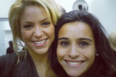Andressa Martins, de Porto Alegre, é amiga pessoal de Shakira há 28 anos.<!-- NICAID(15957963) -->