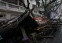 Tempestade em Porto Alegre tem chuva forte e ventos de 97,8 km/h
