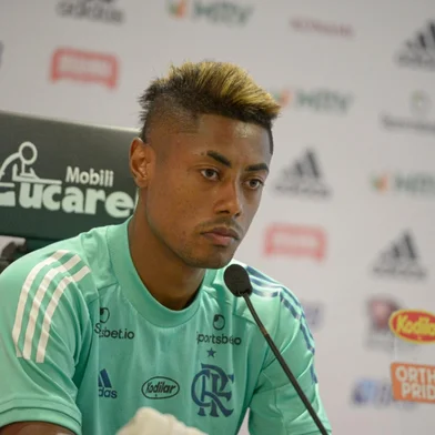 Bruno Henrique, jogador do Flamengo, em entrevista coletiva<!-- NICAID(16117247) -->
