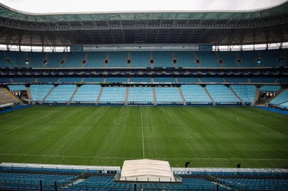PORTO ALEGRE, RS, Brasil: Arena do Grêmio está 100% liberada para receber os torcedores. Fotos: Duda Fortes/Agencia RBS<!-- NICAID(15893620) -->
