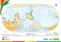 IBGE lança mapa-múndi com o Brasil no centro e o Sul no topo
