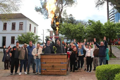 O IV Festival de Balonismo de Bento Gonçalves foi lançado nesta quinta-feira (18). <!-- NICAID(15179973) -->