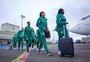 De voo fretado, times masculino e feminino do Juventude embarcam para o Ceará