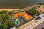 Duas quadras poliesportivas com pinturas às margens do Guaíba, no Trecho 1 da Orla<!-- NICAID(15709604) -->