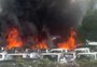 Helicópteros colidem no ar e caem em pátio de veículos no Rio de Janeiro; pelo menos seis pessoas morreram