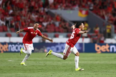 PORTO ALEGRE, RS, BRASIL, 08-02-2026: Internacional x São Luiz, jogo válido pelas quartas de final do Gauchão 2026, no Estádio Beira-Rio. Foto: Bruno Todeschini/Agência RBSIndexador: Bruno Todeschini<!-- NICAID(16221295) -->
