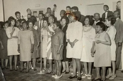 Coral da Sociedade União Rosariense nos anos 1960<!-- NICAID(16110110) -->