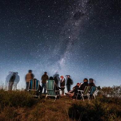 Caçapava do Sul, RS, Brasil, 05-04-2025: Em busca dos OVNIs: uma noite de vigília em Minas do Camaquã. Foto: Renan Mattos / Agência RBS<!-- NICAID(16012582) -->