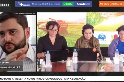 Governador em exercício, Gabriel Souza, deu detalhes sobre como RS pretende atingir as metas para a educação básica elencadas em plano apresentado nesta terça-feira (19) pelo governo do Estado. Segundo Souza, a prioridade é melhorar os números do Ideb e reforçar o combate à evasão escolar, enfrentando o que ele classifica como algo cultural do gaúcho, que muitos jovens trocam a educação pelo trabalho desde cedo.