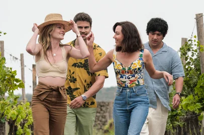 The White LotusSeason 2 - Episode 5Meghann Fahy, Theo James, Aubrey Plaza, Will Sharpecr: Fabio Lovino/HBO<!-- NICAID(15293165) -->
