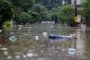 BRASIL, RS, LAJEADO. 18/11/2023. O Rio Taquari, em Lajeado, ultrapassou a cota de inundação na madrugada deste sábado (18) por causa do intenso volume de chuva das últimas horas, atingindo ruas e casas. (Foto: André Ávila/ Agência RBS)<!-- NICAID(15601868) -->