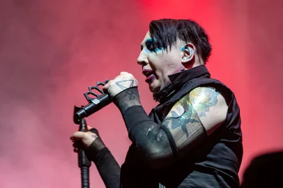 Marilyn Manson performs during the Astroworld Festival at NRG Stadium on November 9, 2019 in Houston, Texas (Photo by SUZANNE CORDEIRO / AFP)Editoria: ACELocal: HoustonIndexador: SUZANNE CORDEIROSecao: culture (general)Fonte: AFPFotógrafo: STR<!-- NICAID(14941558) -->