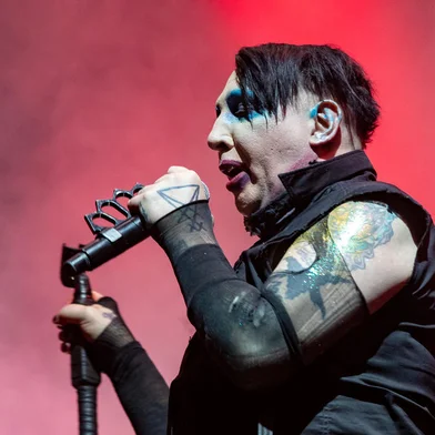 Marilyn Manson performs during the Astroworld Festival at NRG Stadium on November 9, 2019 in Houston, Texas (Photo by SUZANNE CORDEIRO / AFP)Editoria: ACELocal: HoustonIndexador: SUZANNE CORDEIROSecao: culture (general)Fonte: AFPFotógrafo: STR<!-- NICAID(14941558) -->