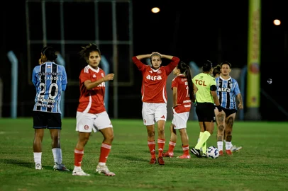 Novo Hamburgo, RS, Brasil: GRENAL Feminino, pelo Brasileirão 2025. Grêmio 2x2 Internacional. Fotos: Duda Fortes/Agencia RBSIndexador: Andre Avila<!-- NICAID(16026245) -->