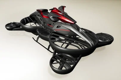 Bicicleta voadora desenvolvida pela japonesa A.L.I. Technologies.