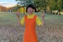 Atriz de "Round 6", Lee Yoo-mi se veste como boneca da série para o Halloween<!-- NICAID(14929267) -->