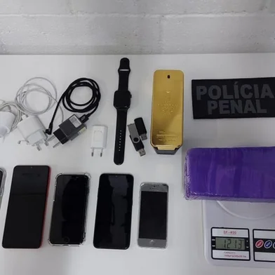 CAXIAS DO SUL, RS, BRASIL, 09/03/2023. Obreiro da Universal é preso em flagrante ao tentar entrar com maconha e celulares na Penitenciária Estadual de Caxias do SuL, na localidade de Apanhador em Caxias do Sul. (Susepe/Divulgação)<!-- NICAID(15370604) -->
