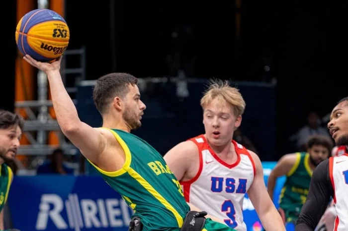 João Matheus é o cestinha brasileiro no torneio. / Célio Júnior / CBDU / Divulgação João Matheus é o cestinha brasileiro no torneio. / Célio Júnior / CBDU / Divulgação