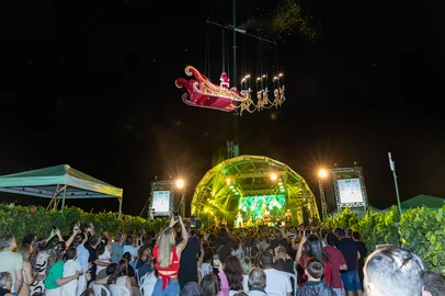 A quarta edição do Natal nos Vinhedos foi finalizada com recorde de público neste final de semana, em Bento Gonçalves. Em seis dias de programação, nas noites de sextas e sábados, o evento atraiu cerca de 30 mil pessoas. O público, segundo a organização, é praticamente o dobro do ano passado, quando cerca de 16 mil pessoas prestigiaram as atrações.<!-- NICAID(16186730) -->