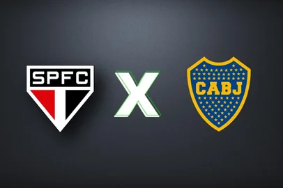 Arte GZH são paulo, boca juniors, escudos